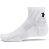 imageUnder Armour Unisex Adult Training Cotton Quarter Socks 3 Pairs100 White  White  Black