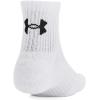imageUnder Armour Unisex Adult Training Cotton Quarter Socks 3 Pairs100 White  White  Black