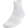 imageUnder Armour Unisex Adult Training Cotton Quarter Socks 3 Pairs100 White  White  Black