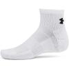 imageUnder Armour Unisex Adult Training Cotton Quarter Socks 3 Pairs101 White  White  Black