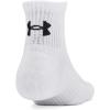 imageUnder Armour Unisex Adult Training Cotton Quarter Socks 3 Pairs101 White  White  Black