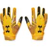 imageUnder Armour Boys F8 Football GlovesSteeltown Gold 750Black
