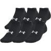 imageUnder Armour Unisex Adult Essential Low Socks 6 Pairs001 Black  Black  Castlerock