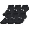 imageUnder Armour Unisex Adult Training Cotton No Show Socks 6 Pairs001 Black  Black  White