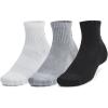 imageUnder Armour Unisex Adult Training Cotton Quarter Socks 3 Pairs035 Steel  White  Black