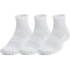imageUnder Armour Unisex Adult Training Cotton Quarter Socks 3 Pairs100 White  White  Black