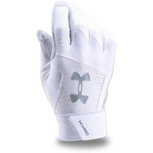 imageUnder Armor Mens Yard Baseball GlovesWhite White Steel