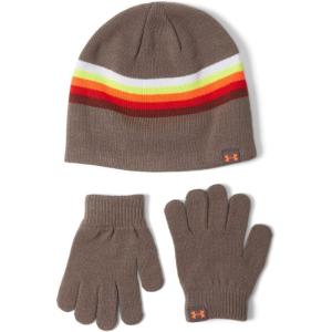 imageUnder Armour Boys Beanie Glove Combo176 Fresh Clay   Bolt Red