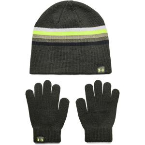 imageUnder Armour Boys Beanie Glove ComboBaroque Green 310Highvis Yellow