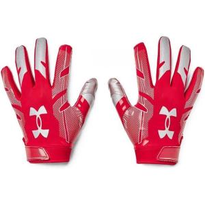 imageUnder Armour Boys F8 Football GlovesRed 600Metallic Silver