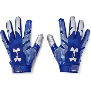 imageUnder Armour Boys F8 Football GlovesRoyal 400Metallic Silver