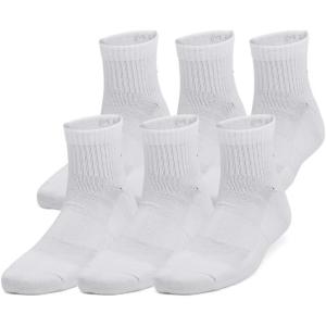 imageUnder Armour Kids Youth Training Cotton Quarter Socks 6 Pairs100 White  White  Black