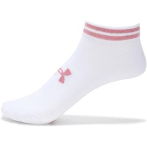 imageUnder Armour Unisex Adult Essential Low Socks 6 Pairs101 White  White  Prime Pink