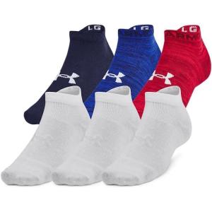 imageUnder Armour Unisex Adult Essential Low Socks 6 Pairs400 Royal  Midnight Navy  Halo Gray
