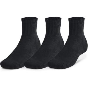 imageUnder Armour Unisex Adult Training Cotton Quarter Socks 3 Pairs001 Black  Black  White