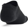 imageUnder Armour Unisex Adult Essential No Show Socks 6 Pairs001 Black  Black  Castlerock
