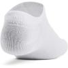 imageUnder Armour Unisex Adult Essential No Show Socks 6 Pairs100 White  White  Halo Gray