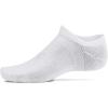 imageUnder Armour Unisex Adult Essential No Show Socks 6 Pairs100 White  White  Halo Gray