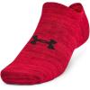 imageUnder Armour Unisex Adult Essential No Show Socks 6 Pairs600 Red  Red  Black