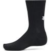 imageUnder Armour Unisex Adult Training Cotton Crew Socks 3 Pairs001 Black  Black  White
