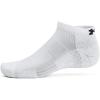 imageUnder Armour Unisex Adult Training Cotton Low Socks 3 Pairs100 White  White  Black Logo