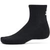 imageUnder Armour Unisex Adult Training Cotton Quarter Socks 6 Pairs001 Black  Black  White