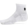 imageUnder Armour Unisex Adult Training Cotton Quarter Socks 6 Pairs100 White  White  Black