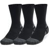 imageUnder Armour Unisex Adult Performance Tech Pro Crew Socks 3 Pairs001 Black  Black  Castlerock