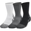 imageUnder Armour Unisex Adult Performance Tech Pro Crew Socks 3 Pairs025 Castlerock  White  Black