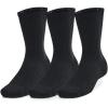 imageUnder Armour Unisex Adult Training Cotton Crew Socks 3 Pairs001 Black  Black  White