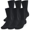 imageUnder Armour Unisex Adult Training Cotton Crew Socks 6 Pairs001 Black  Black  White
