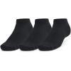 imageUnder Armour Unisex Adult Training Cotton Low Socks 3 Pairs001 Black  Black  White Logo