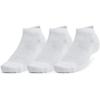 imageUnder Armour Unisex Adult Training Cotton Low Socks 3 Pairs100 White  White  Black Logo