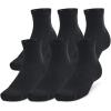 imageUnder Armour Unisex Adult Training Cotton Quarter Socks 6 Pairs001 Black  Black  White