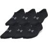 imageUnder Armour Womens Breathe Lite Liner Socks 6 Pack001 Black  Black  Castlerock