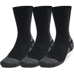 imageUnder Armour Unisex Adult Performance Tech Pro Crew Socks 3 Pairs001 Black  Black  Castlerock