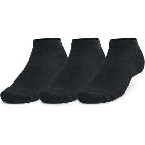 imageUnder Armour Unisex Adult Training Cotton Low Socks 3 Pairs001 Black  Black  White Logo