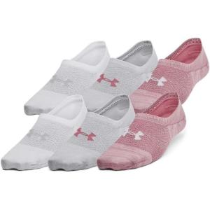 imageUnder Armour Womens Breathe Lite Liner Socks 6 Pack697 Pink Elixir  Pink Elixir  White