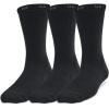 imageUnder Armour Kids Youth Training Cotton Crew Socks 3 Pairs001 Black  Black  White