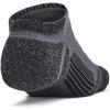 imageUnder Armour Unisex Adult Performance Tech Pro No Show Socks 3 Pairs025 Castlerock  White  Black