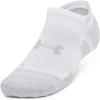 imageUnder Armour Unisex Adult Performance Tech Pro No Show Socks 3 Pairs100 White  White  Mod Gray