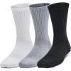 imageUnder Armour Kids Youth Training Cotton Crew Socks 3 Pairs035 Steel  White  Black