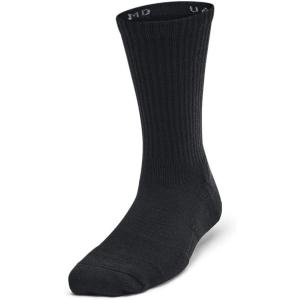 imageUnder Armour Kids Youth Training Cotton Crew Socks 3 Pairs001 Black  Black  White