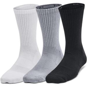 imageUnder Armour Kids Youth Training Cotton Crew Socks 3 Pairs035 Steel  White  Black
