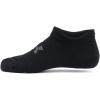 imageUnder Armour Kids Youth Essential No Show Socks 6 Pairs001 Black  Black  Castlerock