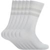 imageUnder Armour Unisex Adult Essential Crew Socks 6 Pairs100 White  White  Halo Gray