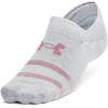 imageUnder Armour Unisex Adult Essential Ultra Low Tab Socks 6 Pairs015 Halo Gray  Halo Gray  Pink Elixir