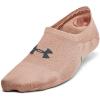 imageUnder Armour Womens Breathe Lite Ultra Low Socks 3 Pack252 Blush Beige  White  Castlerock