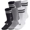 imageUnder Armour Unisex Adult Essential Crew Socks 6 Pairs101 White  White  Black