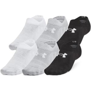 imageUnder Armour Unisex Adult Essential Ultra Low Tab Socks 6 Pairs002 Black  Black  Halo Gray